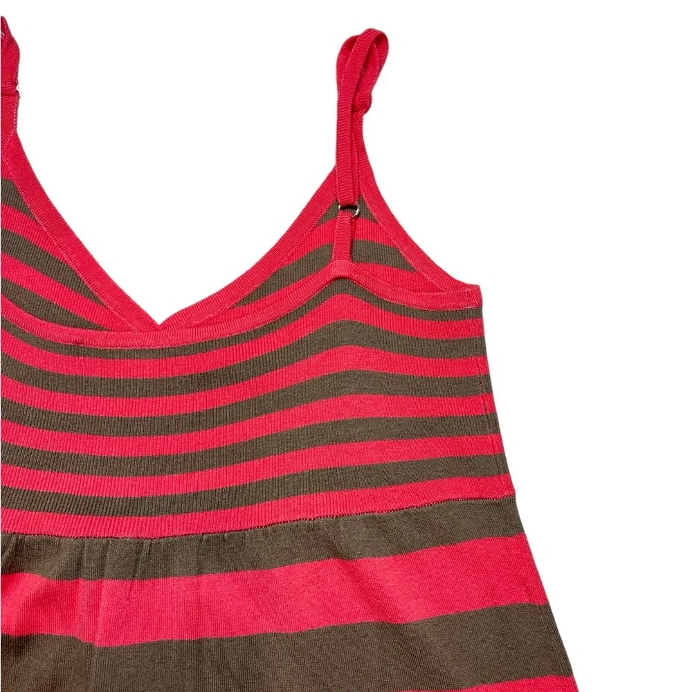 ⚡️SOLD⚡️Trina Turk Vintage Y2K Striped Slip Strappy Silk Blend Knit Dress Pink - Picture 12 of 16